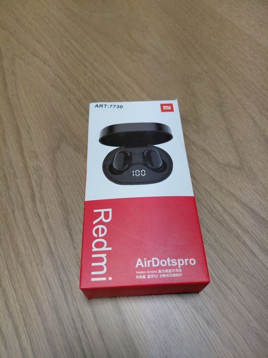 Casti wireless AirDots Pro, Bluetooth 5.0, incarcare rapida, cutie cu display LED