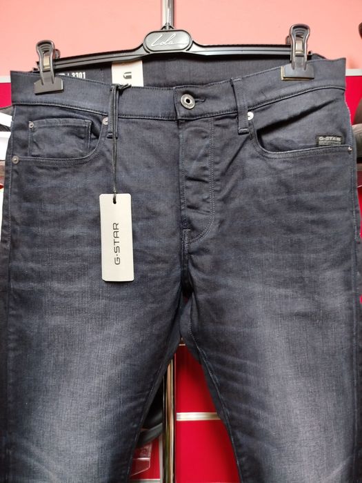 Оригинални мъжки дънки G-star Raw 3301 Slim W32 W33 W34 W36 W38 нови