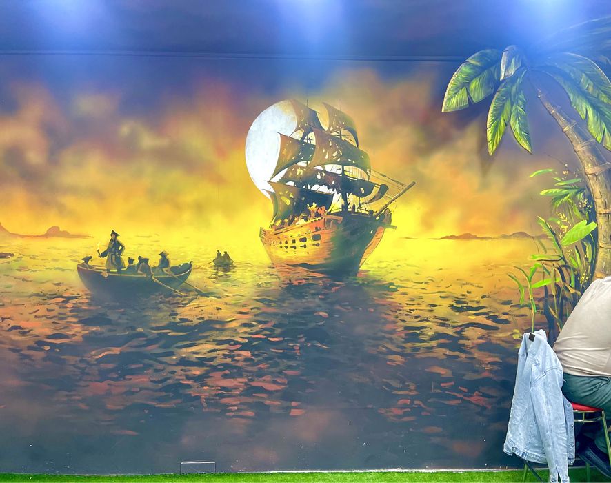 Роспись стен Художник, Rassom Рассом Devorga rasm chizish ,