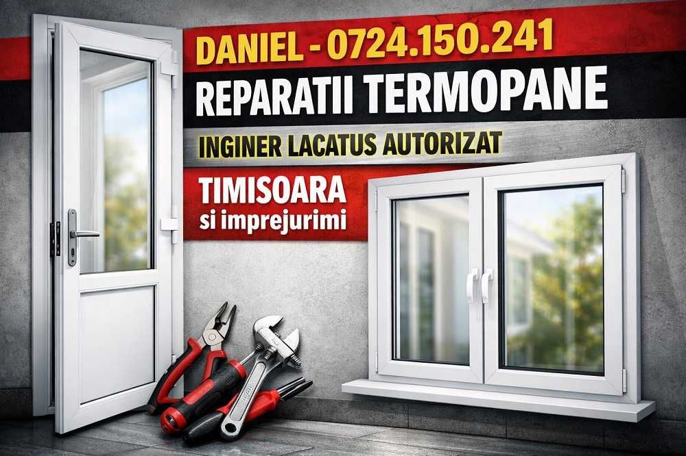 Reparatii Reglaje Usi Ferestre Termopan Lacatus Timisoara