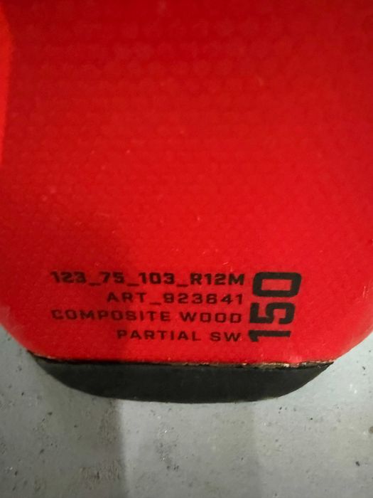 schi nordica spitfire 75 r L150cm si 144cm