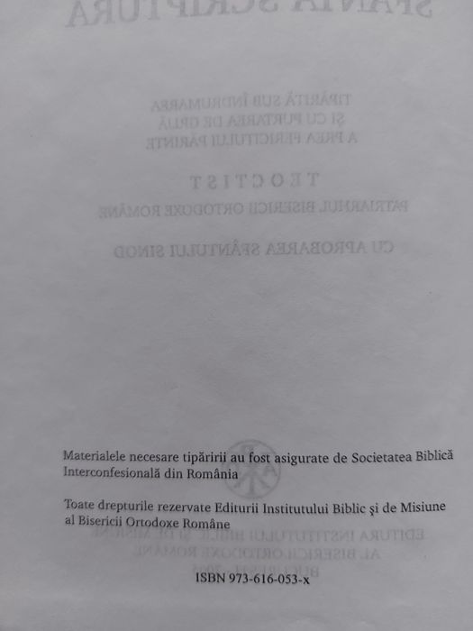 Biblia ortodoxă 2005