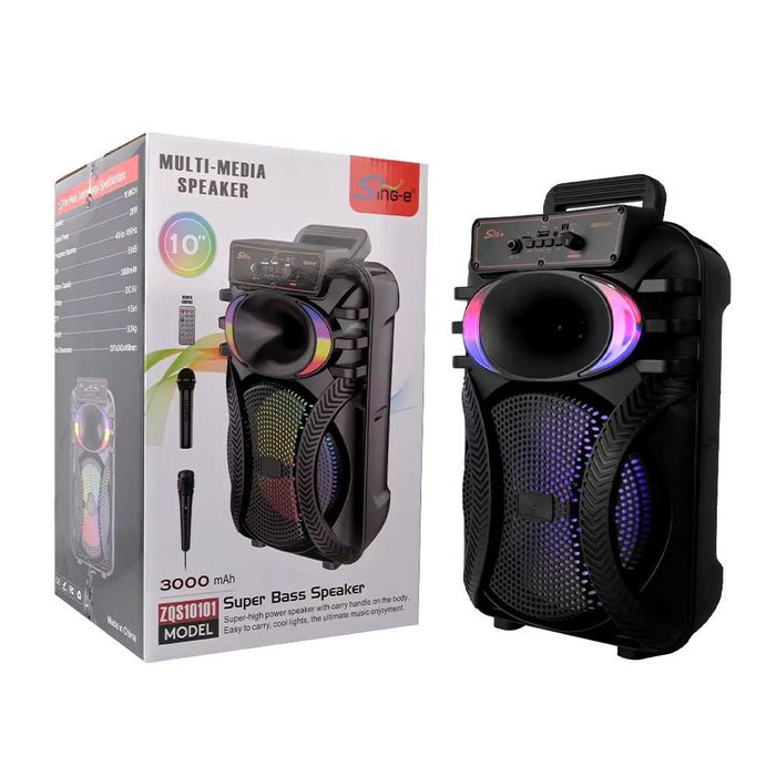 Колонка ZQS 10101 Bluetooth караоке с микрофоном