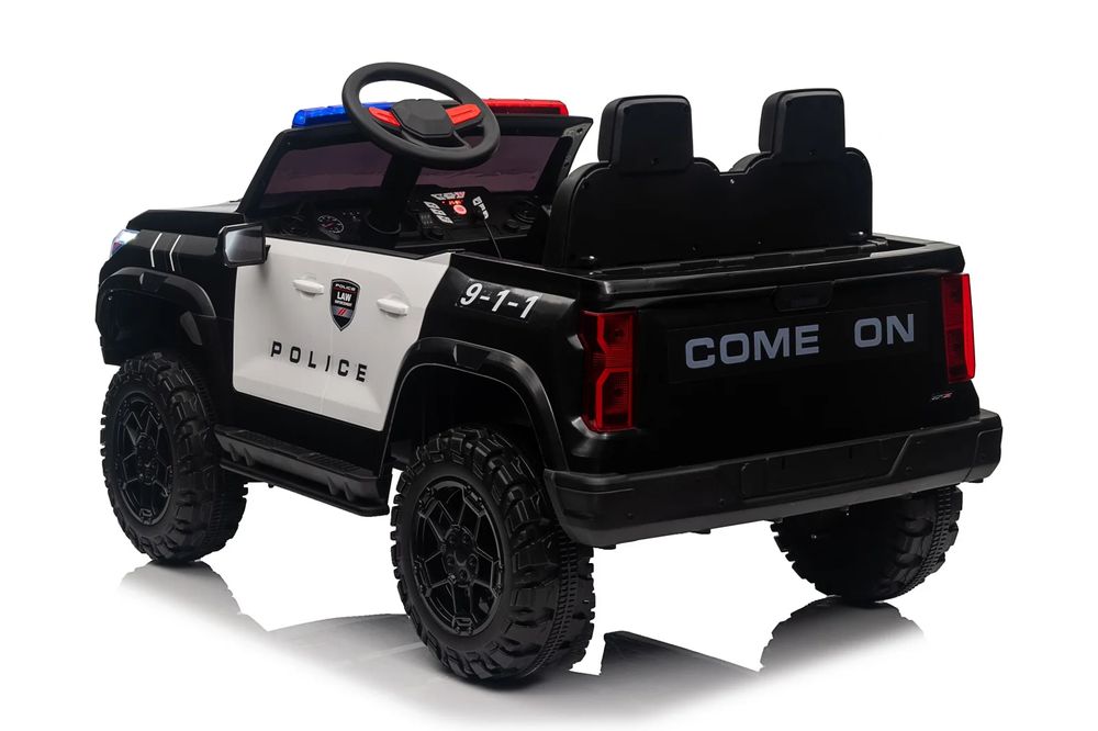 Masinuta electrica PolicePatrol 800W 24V 4x4 pentru copii 2 locuri