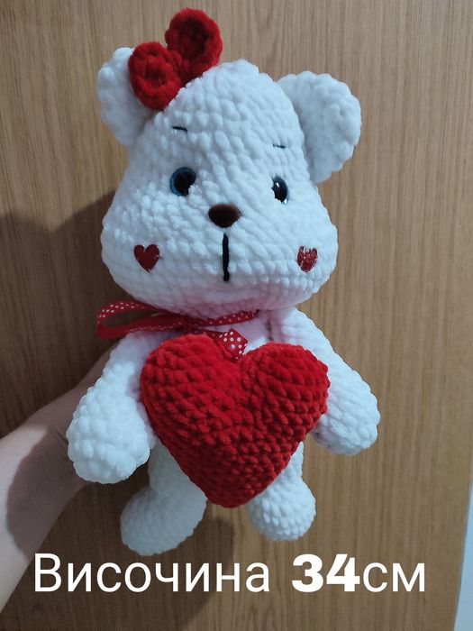 Ръчно изработена плетена играчка, зайче, мече и други