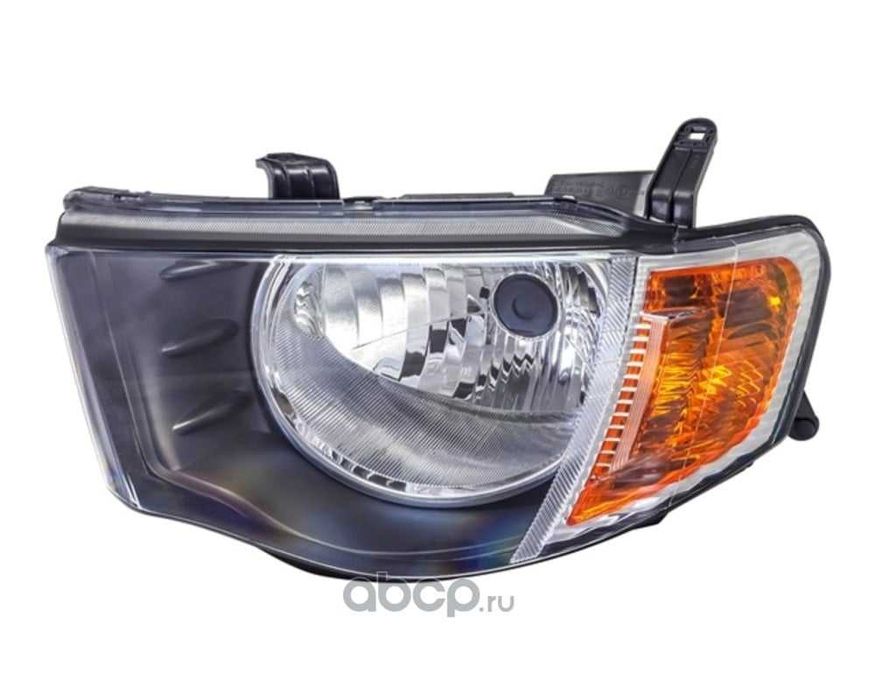 Far Mitsubishi L200 - Far fata pentru modelul 2006-2010 alb/galben