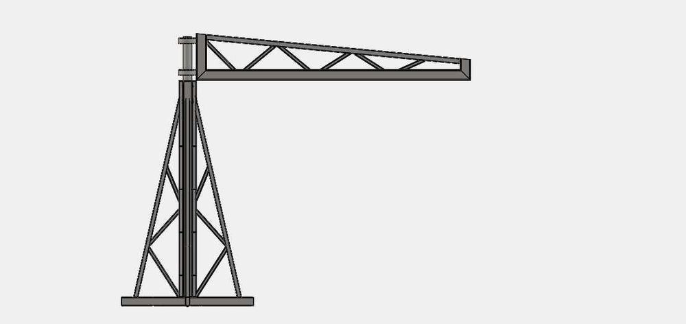 macara pivotanta cu brat (palan 400kg)