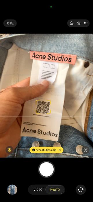 Blugi Acne Studios Trompe L’oeil