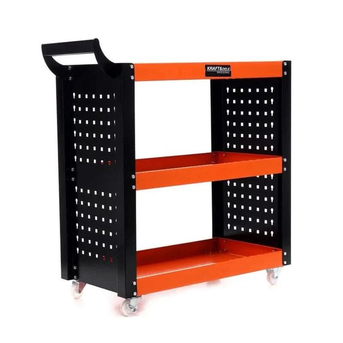 Carucior de atelier cu roti 3 rafturi , Kraft&Dele KD365
