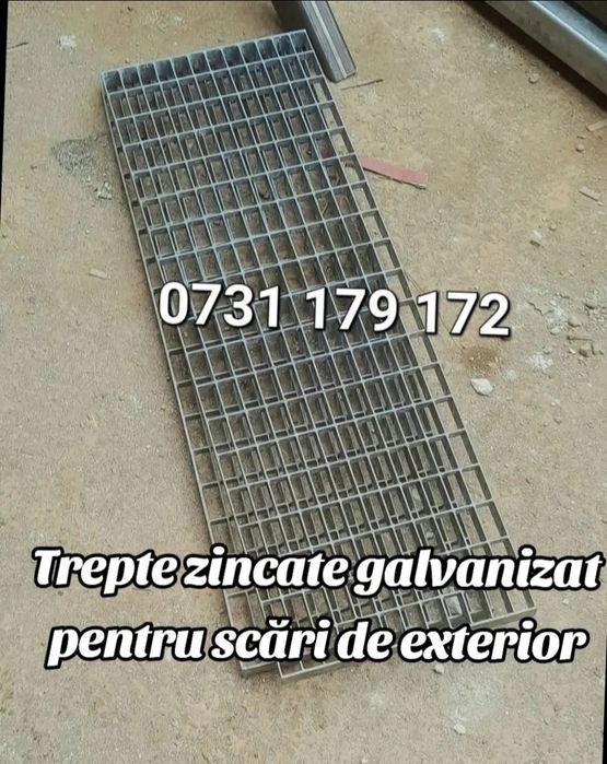 Trepte zincate galvanizat