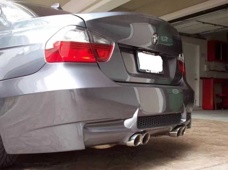 M3 стил задна броня за БМВ BMW E90 седан 2005г-2008г с два ауспуха