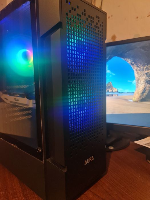 PC Gaming RTX 5060-noua , Ryzen 5 3600, 32Gb, m2 970 evo+ , Lenovo 24"