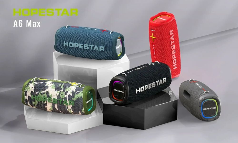 Portativnyy Bluetooth-mikrofon HOPESTAR A6MAX, 80 Vt