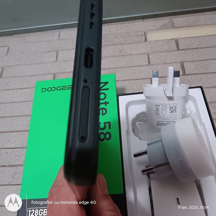 Tel DOOGEE Note 58, 4+8/128 gb,  din sept 2025, ușor negocia