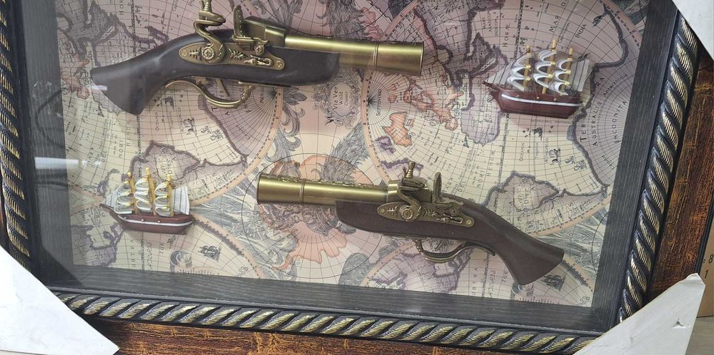 Нова Пушка за Декорация Старинно Оръжие - Ретро Пистолет 72х48см