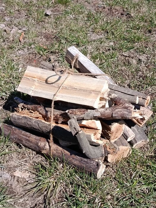 Дрова мешками, связками