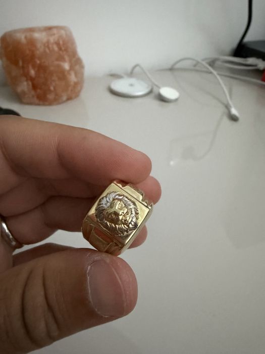 Inel Aur 14k  3,69gr Model Leu, marimea 60
