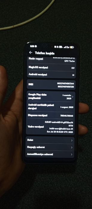 Honor x7b alo holatda hamma narsasi bor