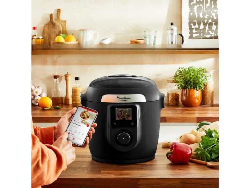 Мултикукър с 10 Режима на Готвене Moulinex Cookeo Wi-Fi CE96G810 6L