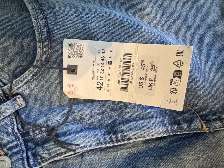 Къси дънкови панталони ZARA