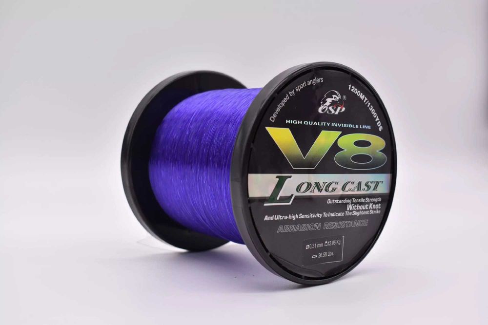 НОВО Страхотна Корда/Влакно 1000/1200м/350м/300 Osp V8 Корда