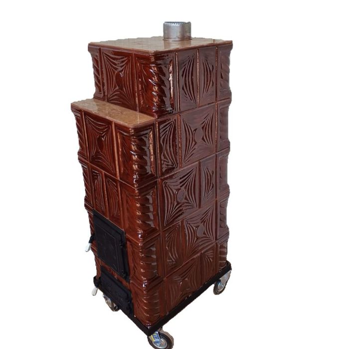 Soba de teracota maro dreapta 46x56x140 cm