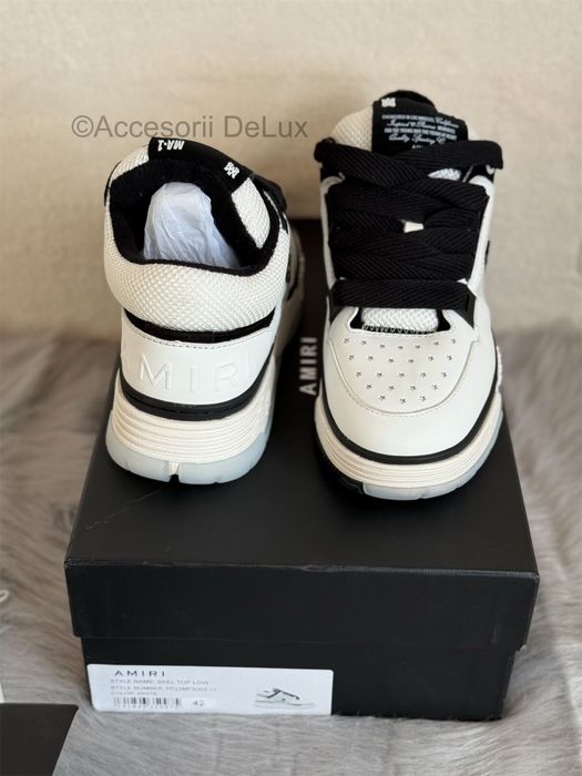Sneakers Amiri MA-1 2024 White/Black Full Box [Verificare Colet] New