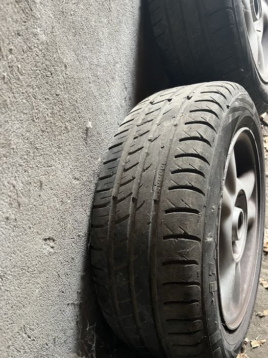 Ляти джанти с летни гуми 14 цола за сеат, фолксваген 4х100