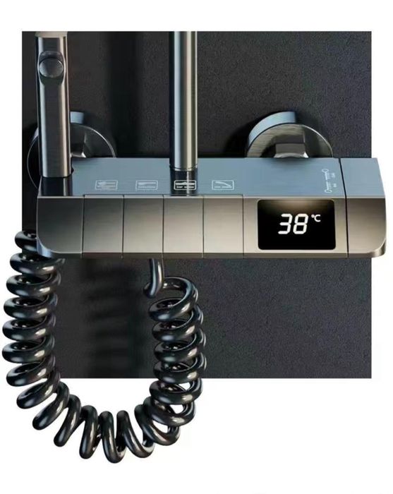 Душевая стойка+лейка; каспий red