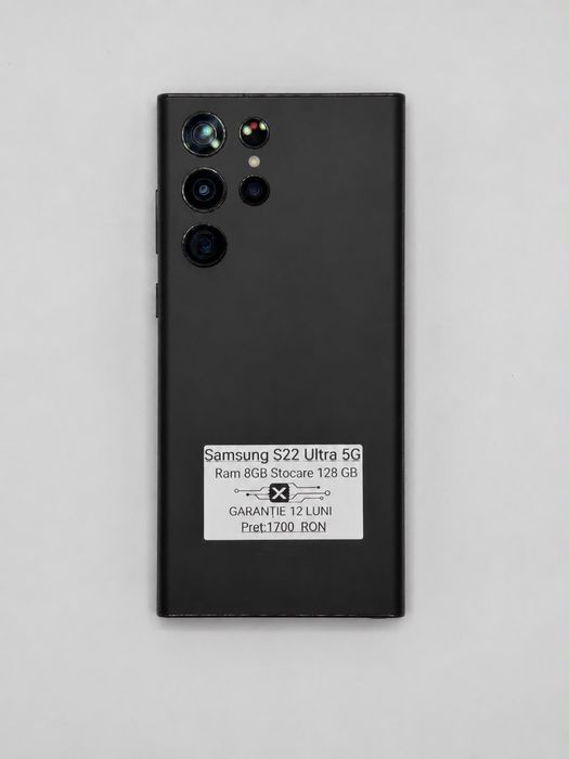 Samsung S22 Ultra Black 128 GB Impecabil/Garantie 24 luni/Factura/Rate/ Avans 0