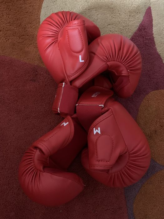 Manusi de protectie Kumite - Mitene Karate (rosii) M si L