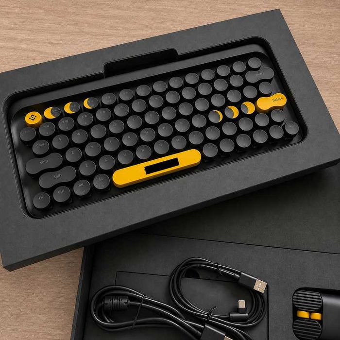 Set LOFREE nou, sigilat/nefolo­sit: tastatură + mouse wireless + accesorii