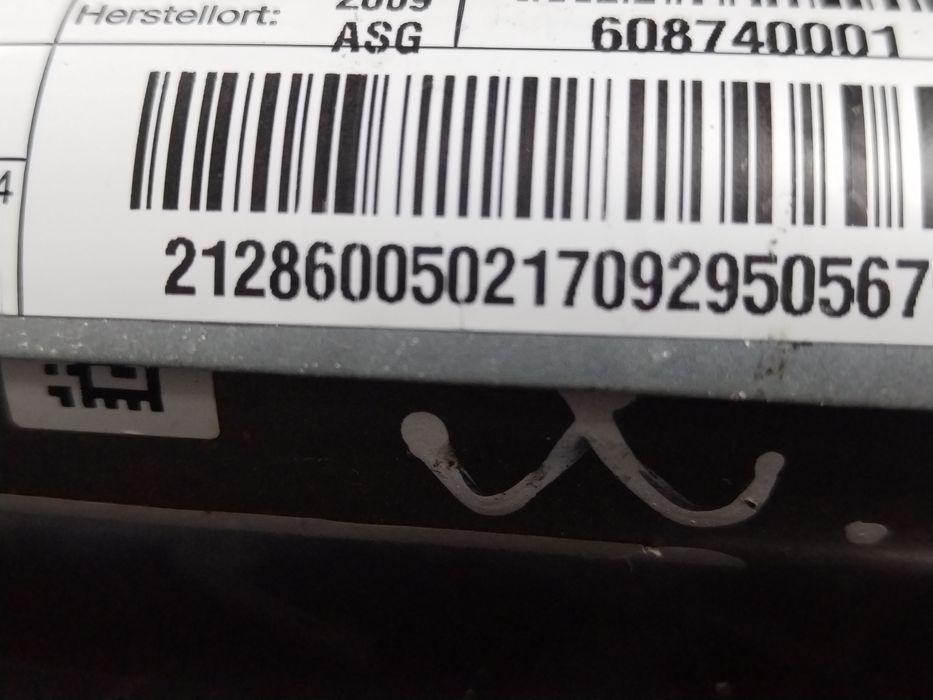 airbag cortina mercedes-benz e-class (2009->) [w212] 2.2 motorina 2012