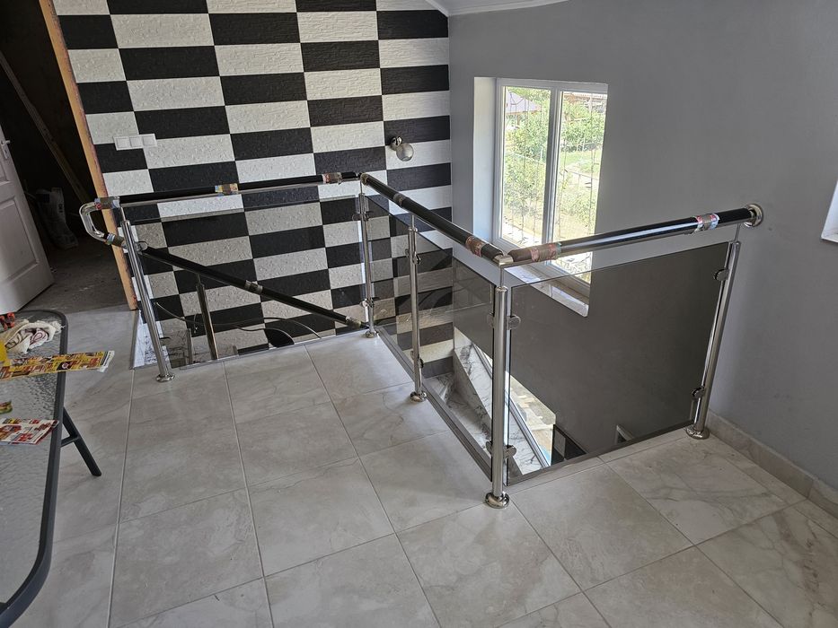 Balustrade inox cu sticla Arges/Valcea/Bucuresti