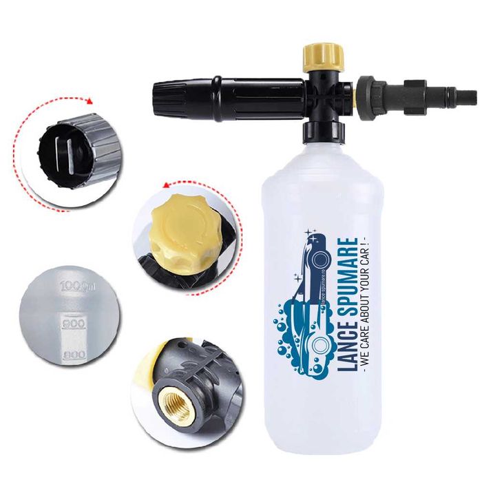 Lance spuma frisca profesionala zapada pt orice aparat de spalat