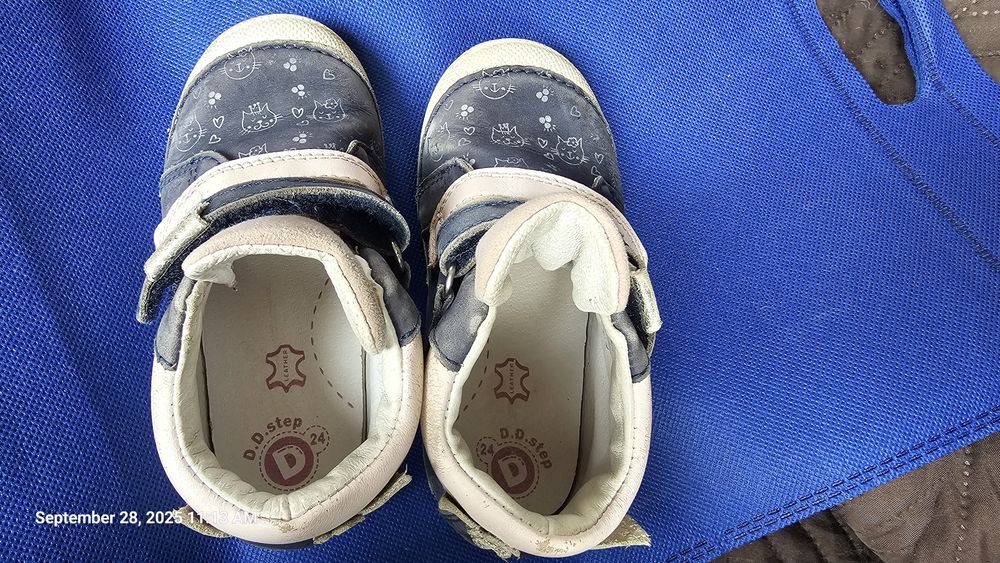 Есенно Зимни кожени детски обувки DD Step