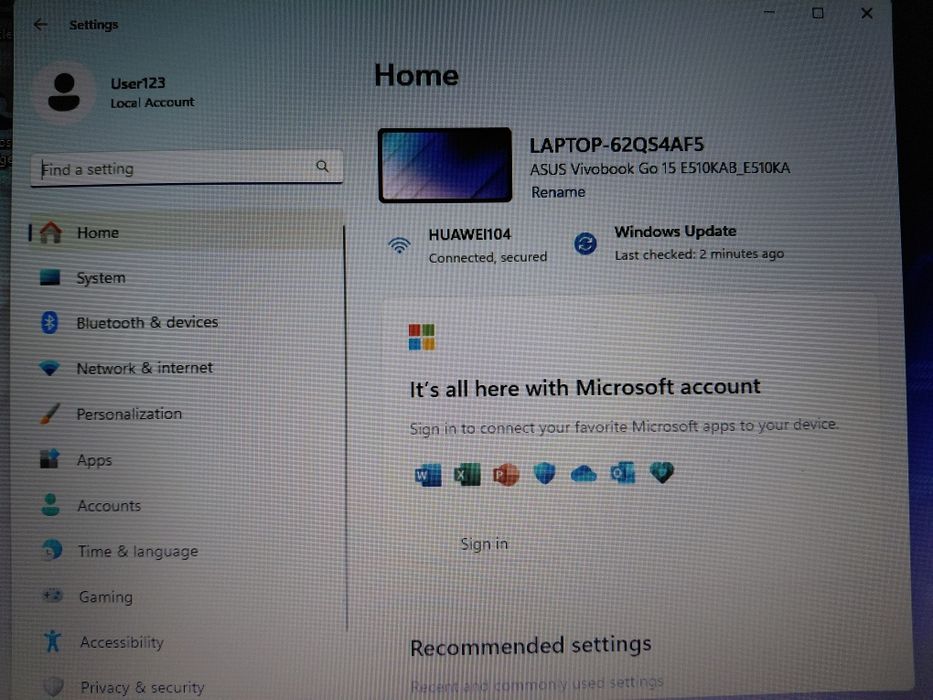 Ноутбук ASUS Vivobook Go 15 E510