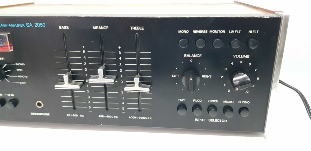 RARITATE Perser SA 2050 Amplificator Vintage Design Unic Slidere Italy