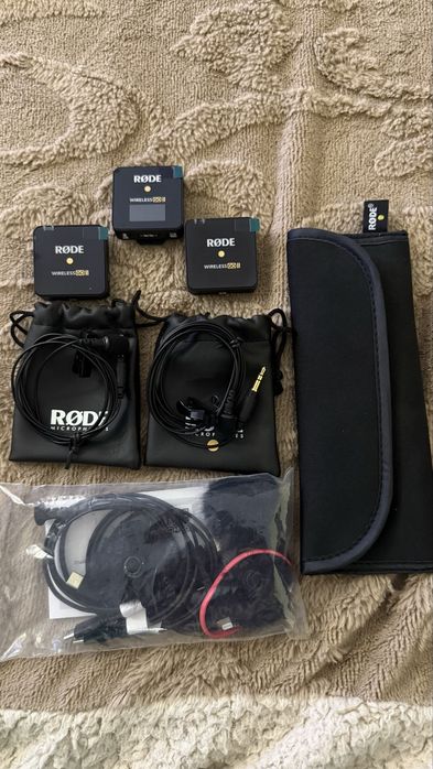Rode wireless go 2 duo plus 2 microfoane lavalier go noi nefolosite