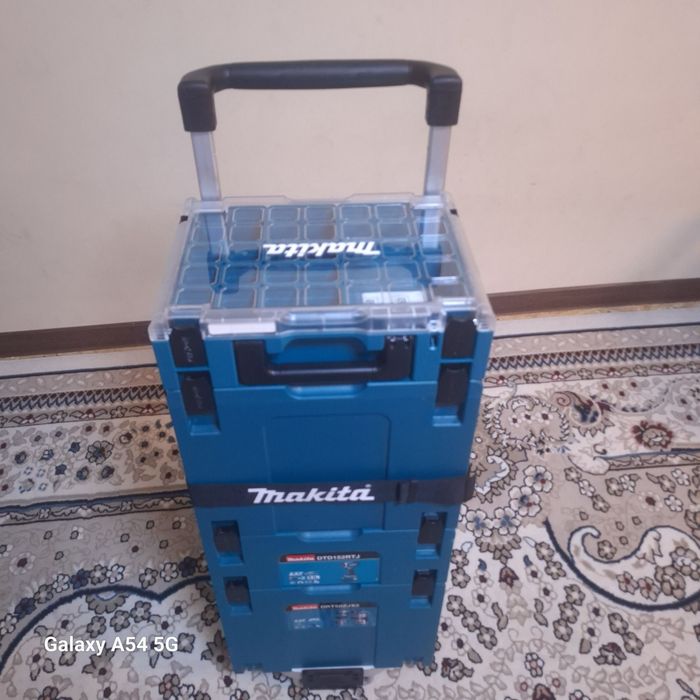 Makita Makpac профессиональный комплект кейсов и тележка для инструмен