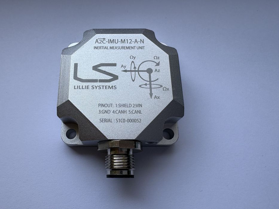 Senzor IMU industrial CAN Bus Lillie Systems A2C-IMU-M12 (Motorsport / Robotică)