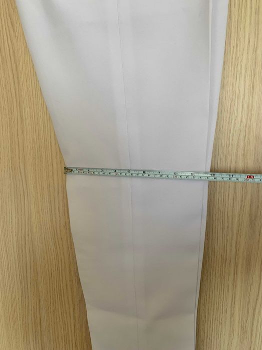 Бял официален дамски летен панталон