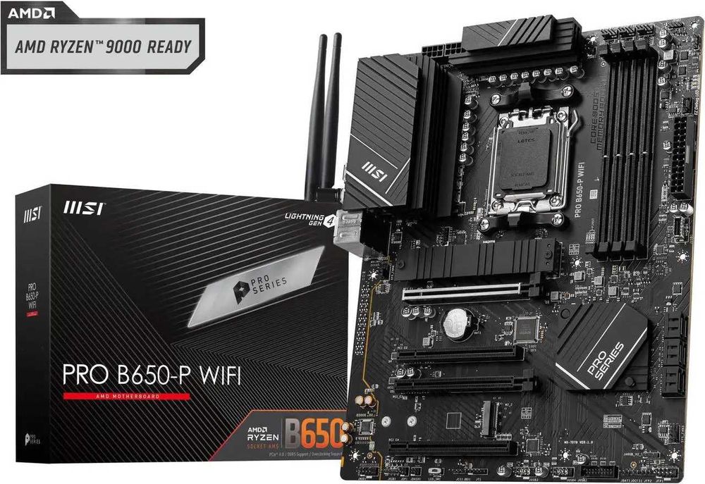 MSI PRO B650-S WIFI AM5 AMD B650 Ryzen 7000 DDR5