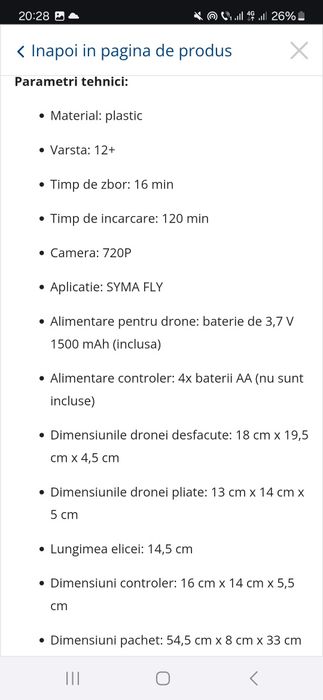 Syma Z3 Drone cu camera