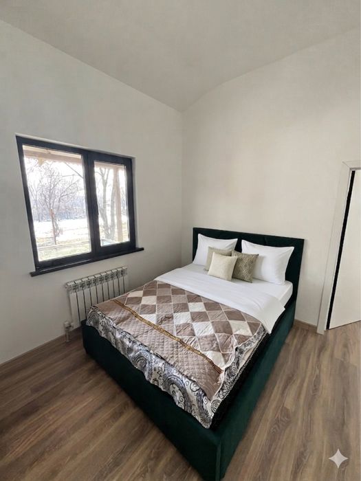 Современный дом (барнхаус) с панорамными окнами