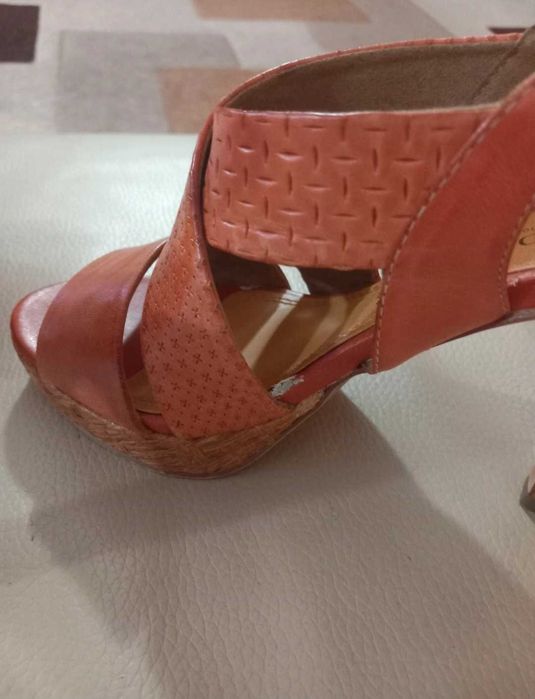 Sandale din piele Marco Tozzi, mărimea 36