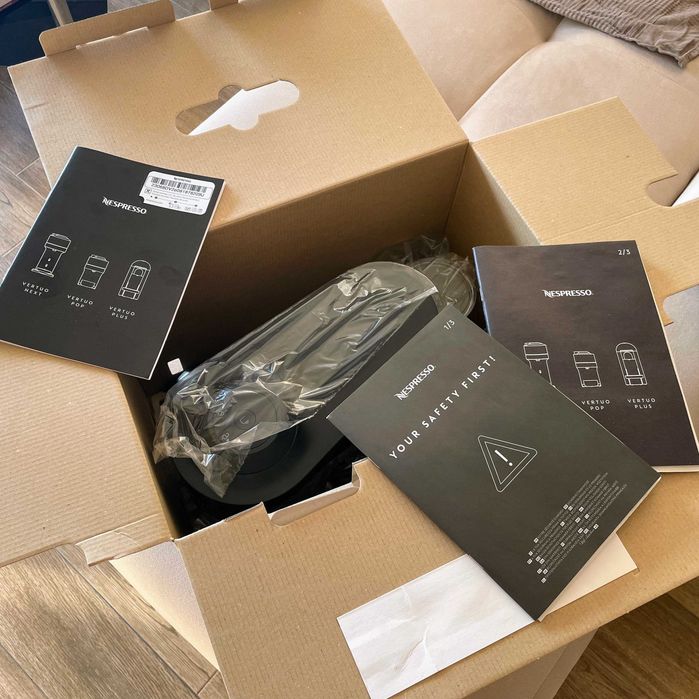 Кафемашина Nespresso Vertuo Pop Black (GDV2-XE) – Като нова, в кутия!
