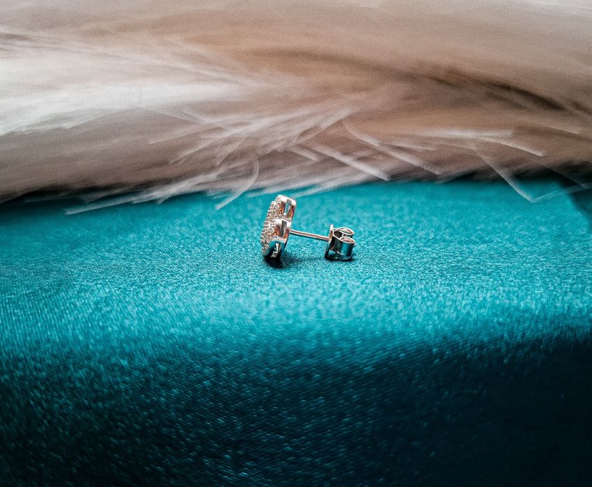 Cercei cu moissanite clasici