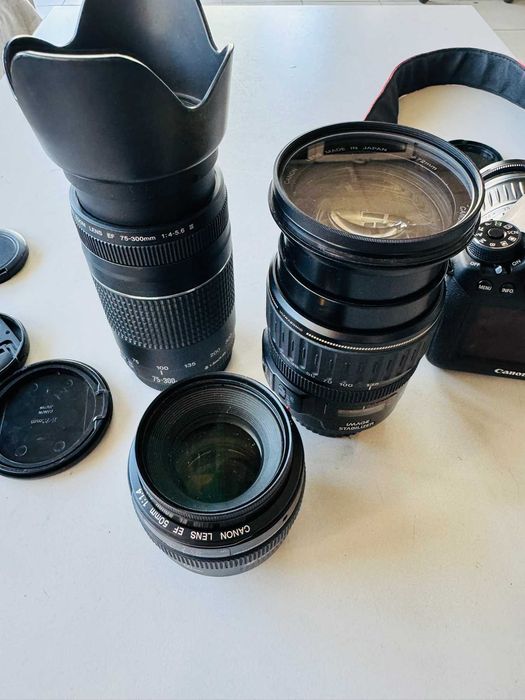 Фотоапарат CANON EOS 6D Mark 2 с четири обектива