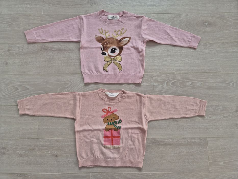 Много запазени пуловери за момиче размер 98/104